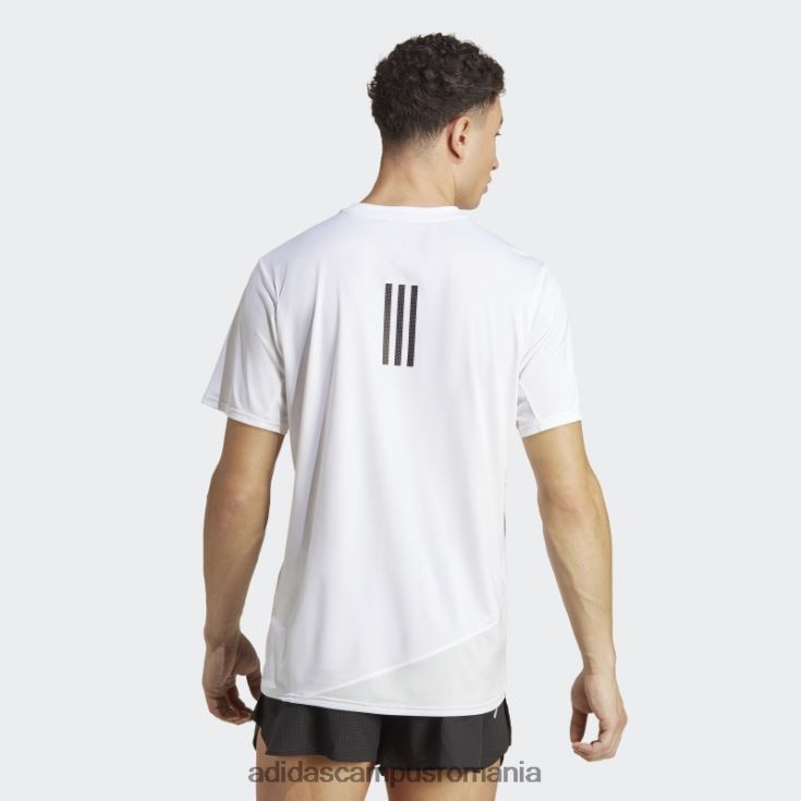 adidas campus romania tricou de alergare alb făcut pentru a fi refăcut bărbați alb/gri liniuță J266N214171