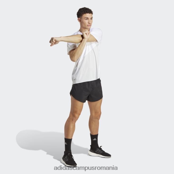 adidas campus romania tricou de alergare alb făcut pentru a fi refăcut bărbați alb/gri liniuță J266N214171