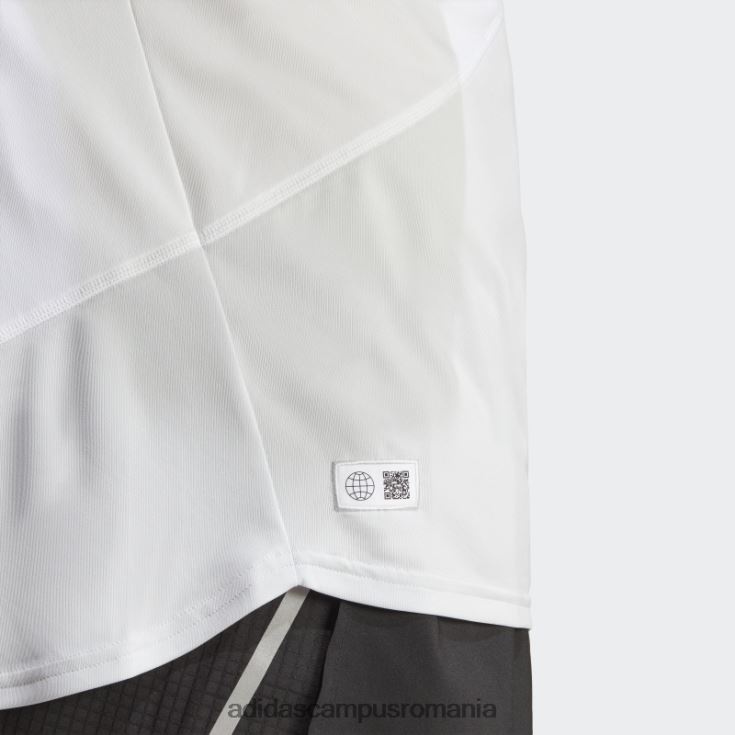 adidas campus romania tricou de alergare alb făcut pentru a fi refăcut bărbați alb/gri liniuță J266N214171