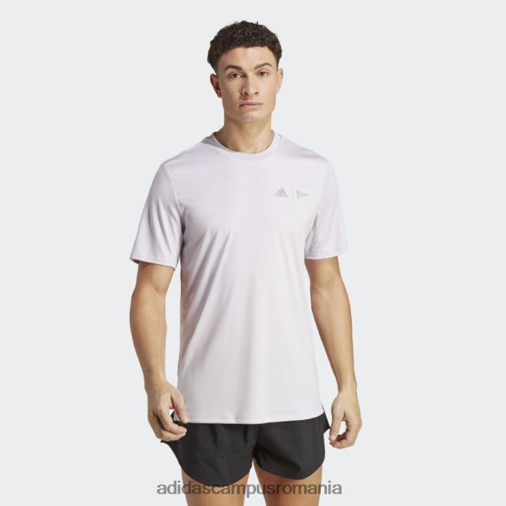 adidas campus romania tricou de alergare silver dawn hot x parley bărbați zori argintii J266N214159