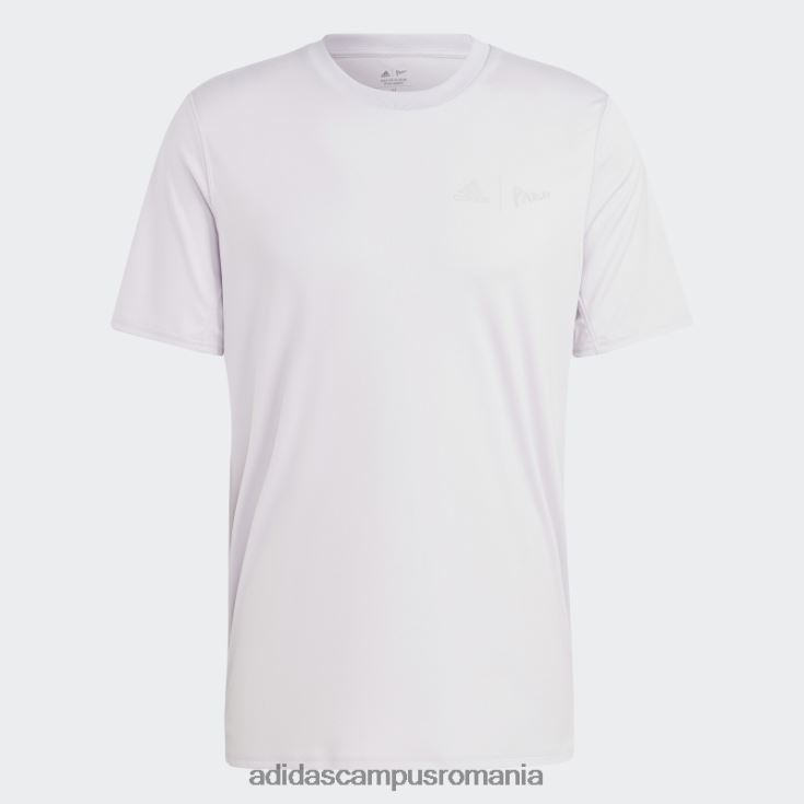 adidas campus romania tricou de alergare silver dawn hot x parley bărbați zori argintii J266N214159