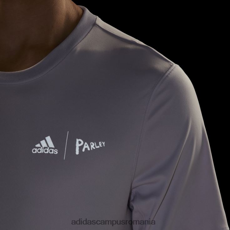 adidas campus romania tricou de alergare silver dawn hot x parley bărbați zori argintii J266N214159