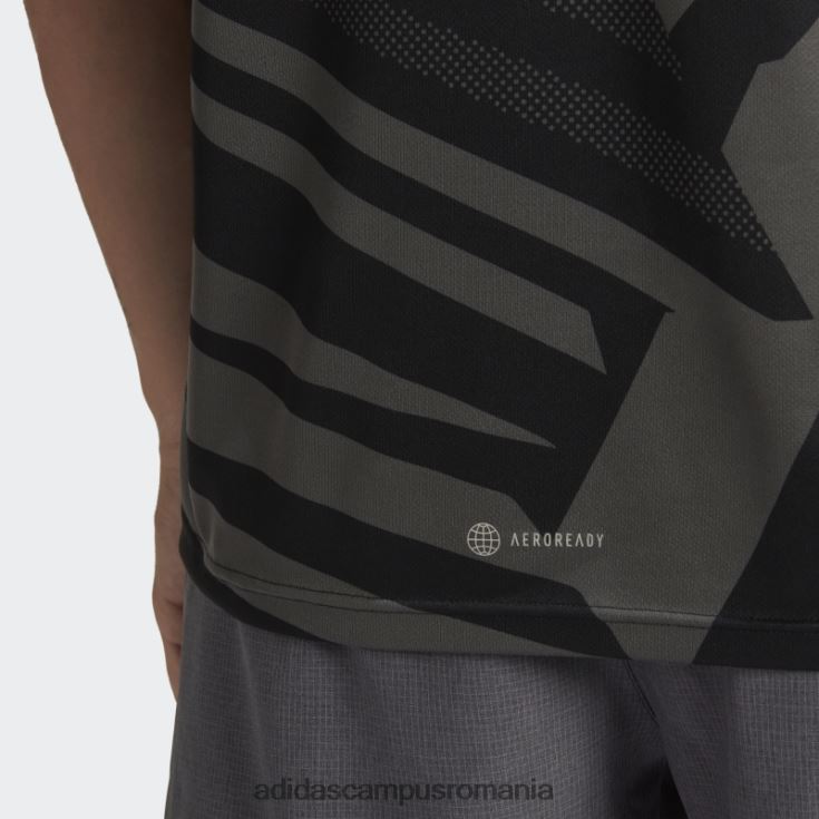 adidas campus romania tricou de sezon dețineți alergarea negru bărbați gri inchis J266N213196