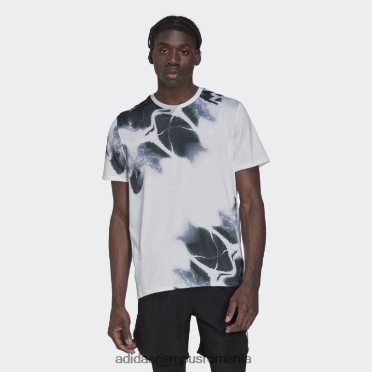 adidas campus romania tricou grafic rapid alb bărbați alb negru J266N214702