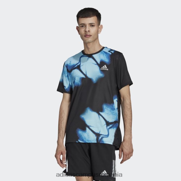 adidas campus romania tricou grafic rapid negru bărbați negru/albastru regal J266N214746