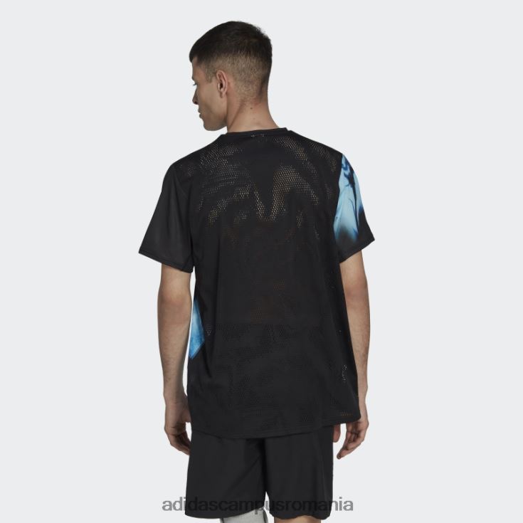 adidas campus romania tricou grafic rapid negru bărbați negru/albastru regal J266N214746