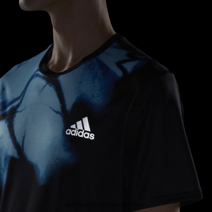 adidas campus romania tricou grafic rapid negru bărbați negru/albastru regal J266N214746