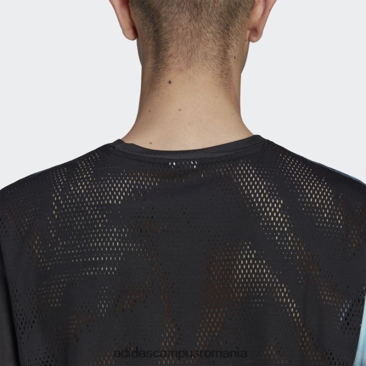 adidas campus romania tricou grafic rapid negru bărbați negru/albastru regal J266N214746