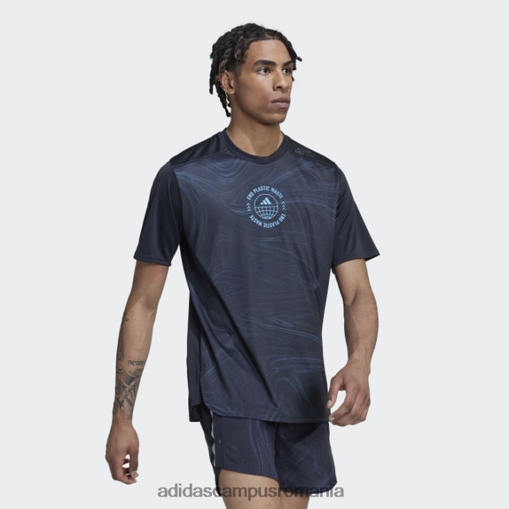 adidas campus romania tricou negru conceput pentru alergarea pentru oceane bărbați negru/albastru J266N214641
