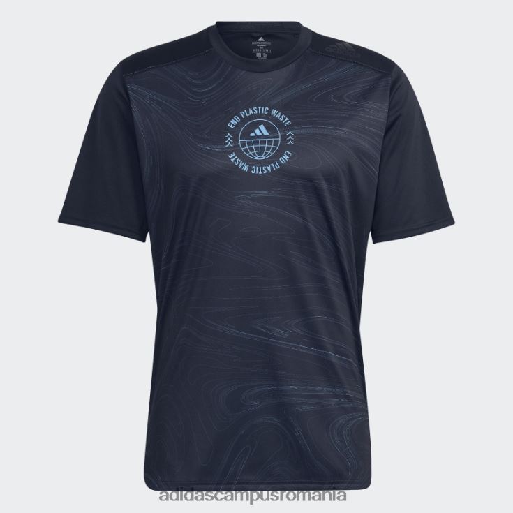 adidas campus romania tricou negru conceput pentru alergarea pentru oceane bărbați negru/albastru J266N214641