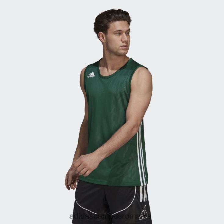 adidas campus romania Tricou reversibil 3g viteza verde inchis bărbați verde închis/alb J266N215188