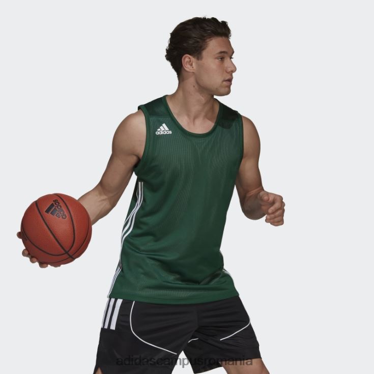 adidas campus romania Tricou reversibil 3g viteza verde inchis bărbați verde închis/alb J266N215188