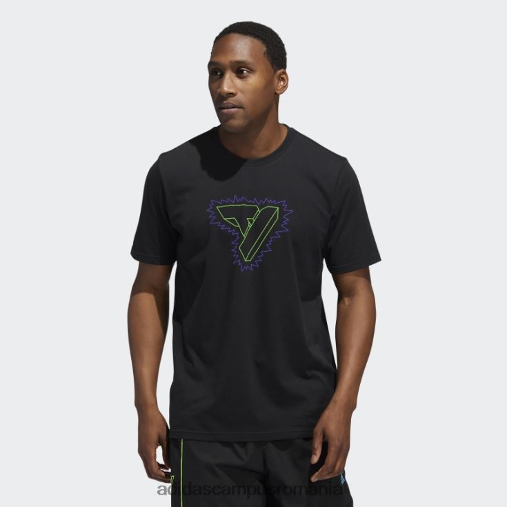 adidas campus romania black trae graphic tee fashion bărbați negru J266N21570