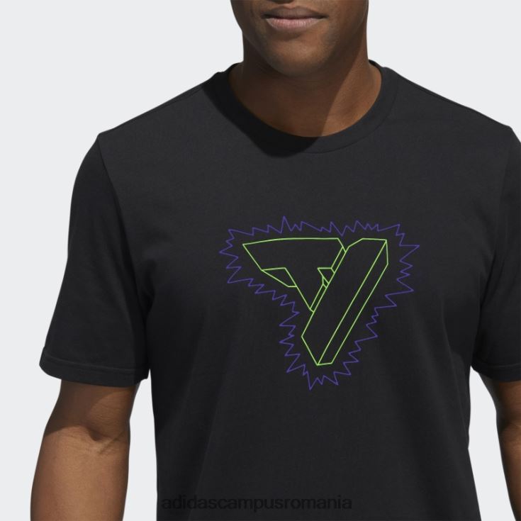adidas campus romania black trae graphic tee fashion bărbați negru J266N21570