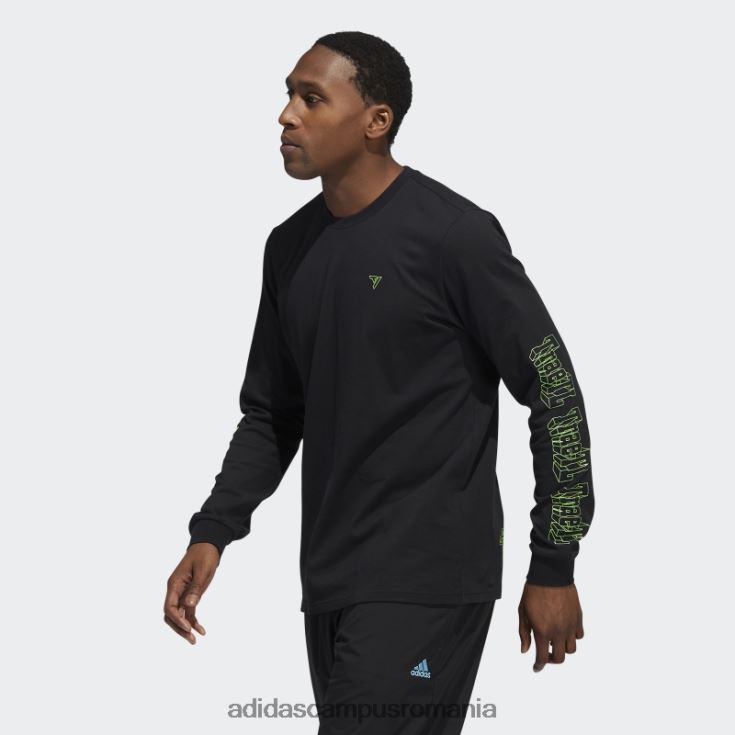 adidas campus romania black trae graphic tee fashion bărbați negru J266N21589