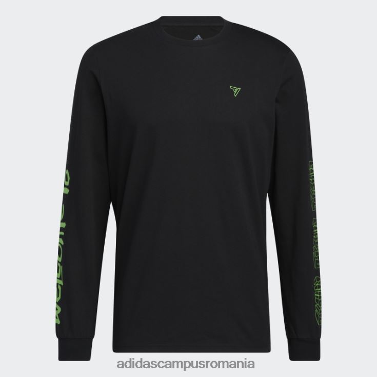 adidas campus romania black trae graphic tee fashion bărbați negru J266N21589