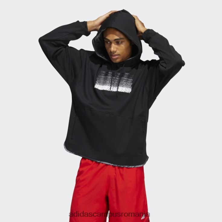 adidas campus romania donovan mitchell inno hanorac negru bărbați negru J266N27304