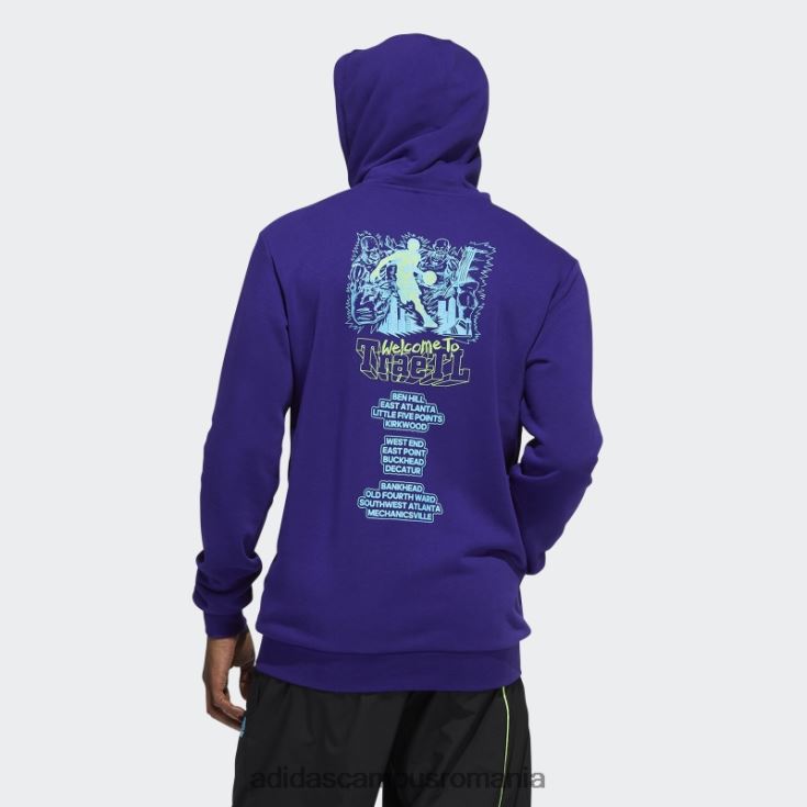 adidas campus romania hanorac trae violet bărbați Violet J266N27339