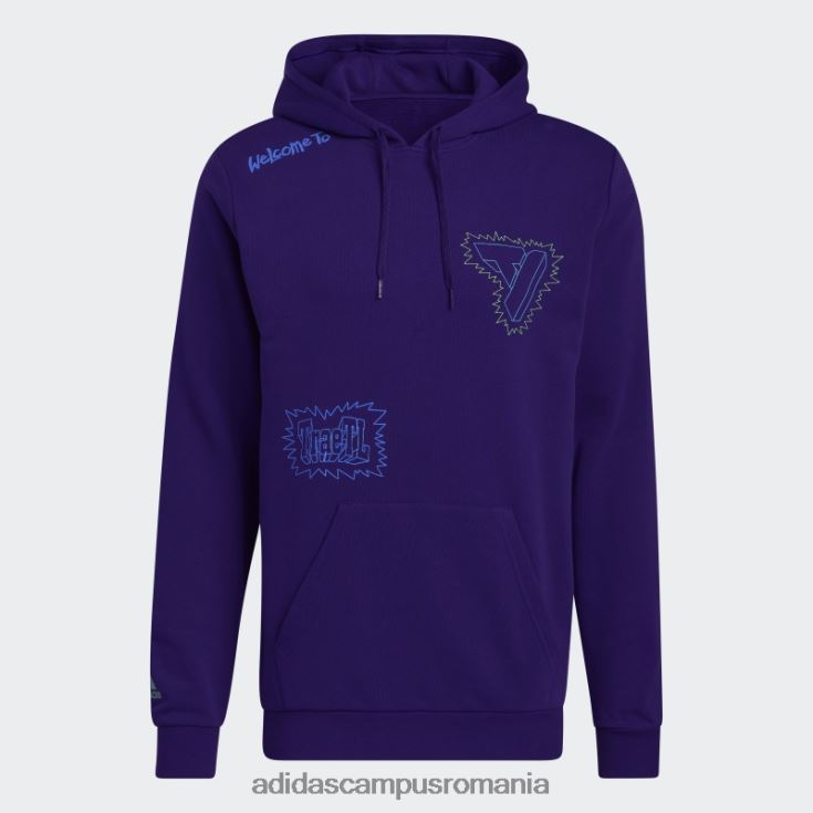 adidas campus romania hanorac trae violet bărbați Violet J266N27339