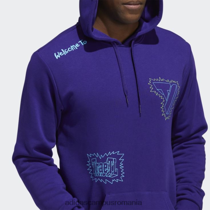 adidas campus romania hanorac trae violet bărbați Violet J266N27339