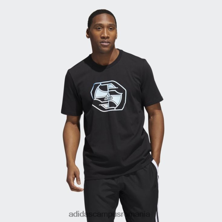 adidas campus romania insignă cercurilor la nivel mondial de tricou grafic sport negru bărbați negru J266N215266