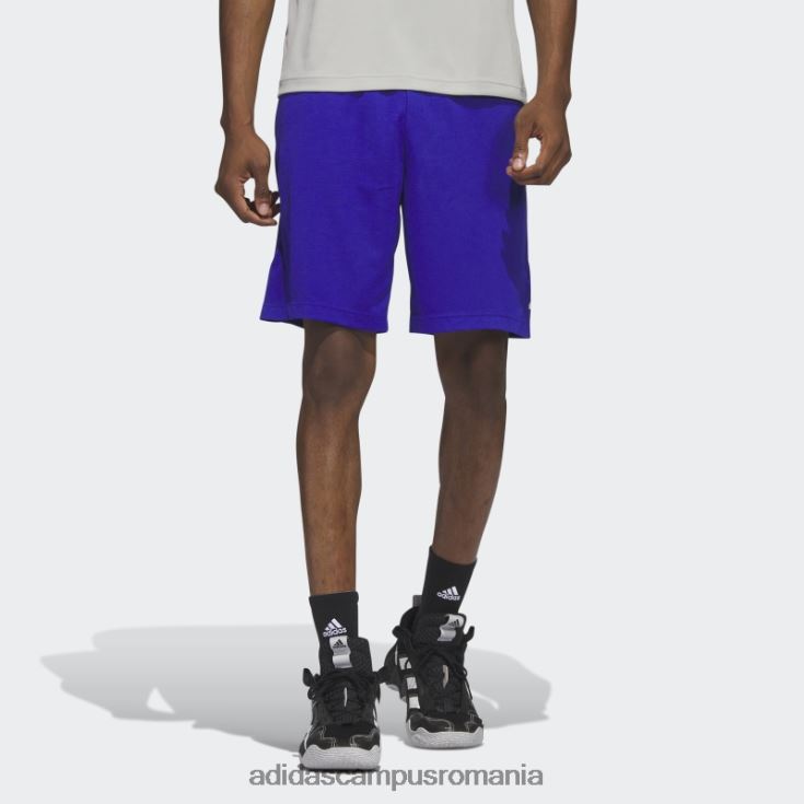 adidas campus romania insigna baschet de pantaloni scurți sport albastru bărbați albastru/negru J266N25155