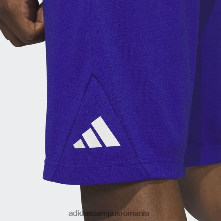 adidas campus romania insigna baschet de pantaloni scurți sport albastru bărbați albastru/negru J266N25155