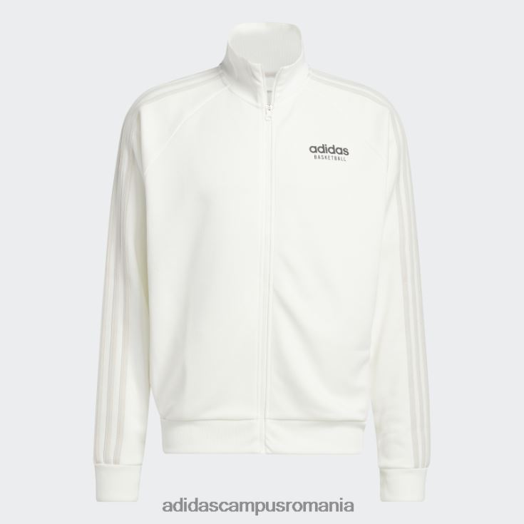 adidas campus romania jachetă baschet select albă bărbați alb J266N25920