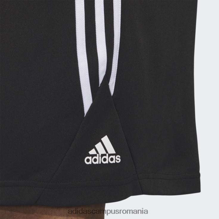 adidas campus romania pantaloni scurți de baschet cu 3 dungi black legends bărbați alb negru J266N25458