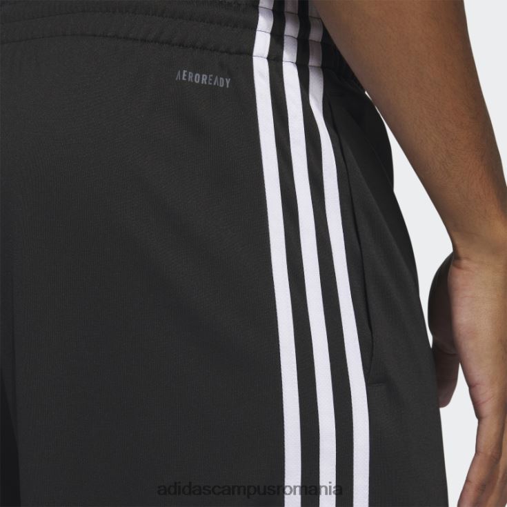 adidas campus romania pantaloni scurți de baschet cu 3 dungi black legends bărbați alb negru J266N25458