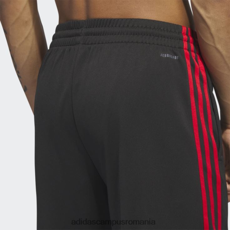 adidas campus romania pantaloni scurți de baschet legends cu 3 dungi negru adidas bărbați negru/stacojiu J266N25586