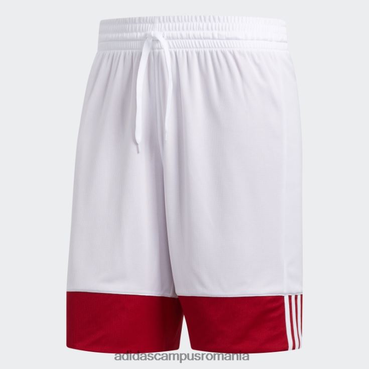 adidas campus romania pantaloni scurți roșii 3g speed reversibile bărbați rosu alb J266N213547