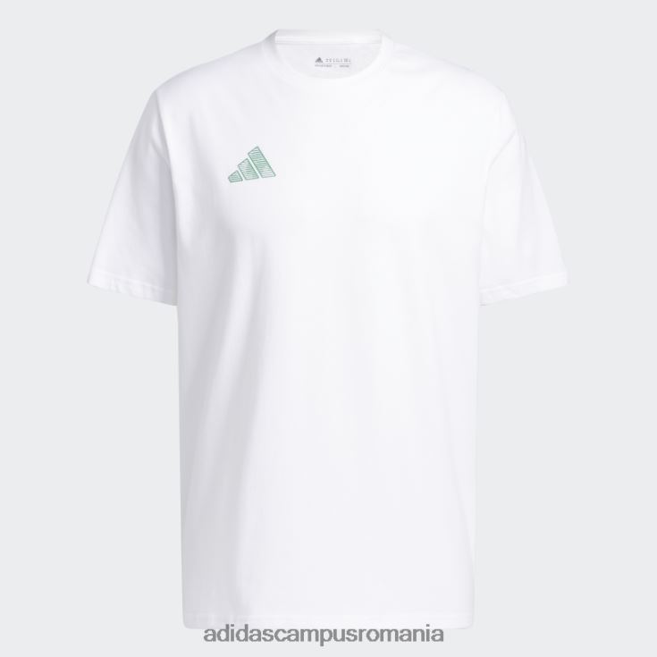 adidas campus romania tricou grafic alb pentru baschet Hoops City bărbați alb J266N25026