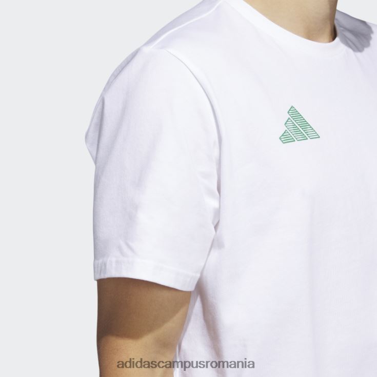 adidas campus romania tricou grafic alb pentru baschet Hoops City bărbați alb J266N25026