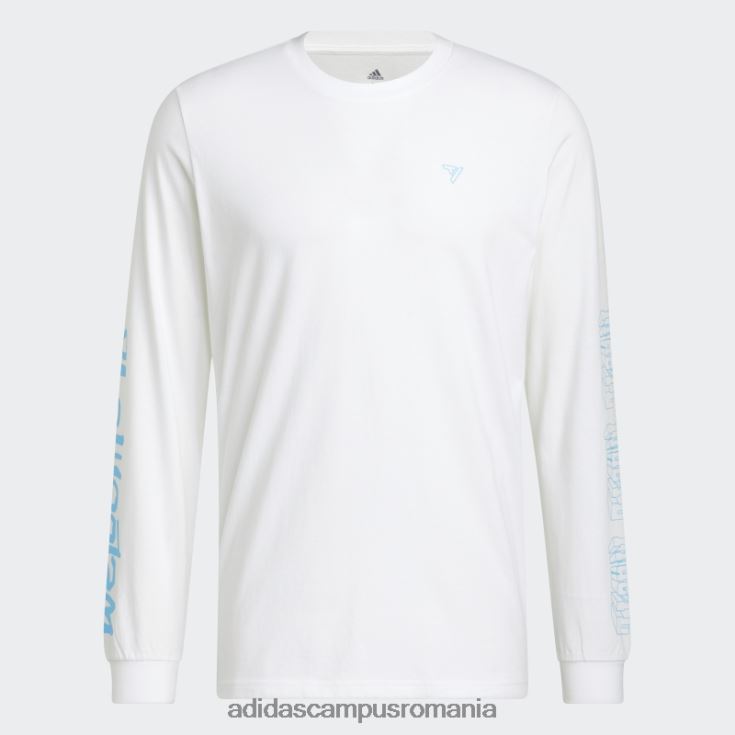 adidas campus romania tricou grafic alb trae bărbați alb J266N21600