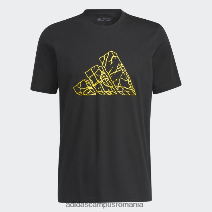 adidas campus romania tricou grafic pass rock baschet negru bărbați negru J266N25485