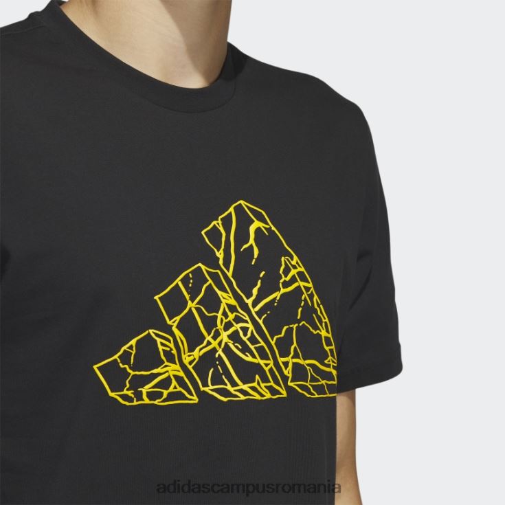 adidas campus romania tricou grafic pass rock baschet negru bărbați negru J266N25485