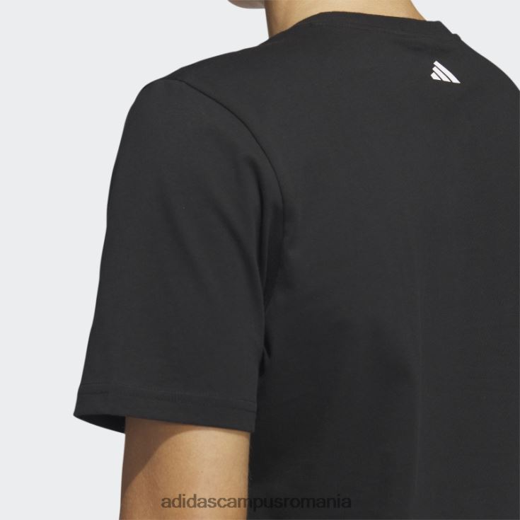 adidas campus romania tricou grafic pentru baschet cu lanț negru bărbați negru J266N25473