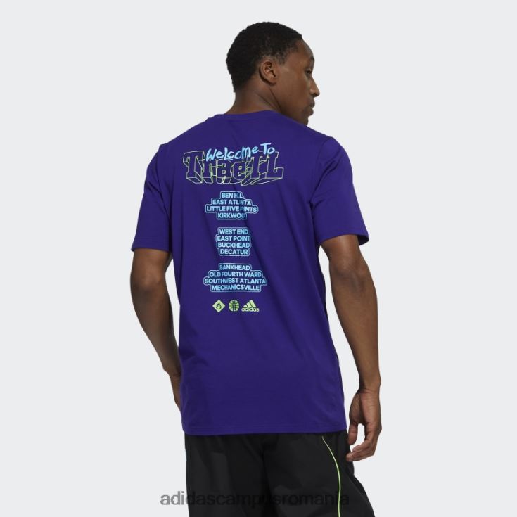adidas campus romania tricou grafic trae violet bărbați Violet J266N21552