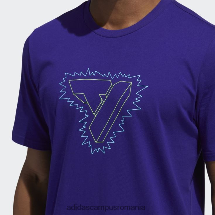 adidas campus romania tricou grafic trae violet bărbați Violet J266N21552