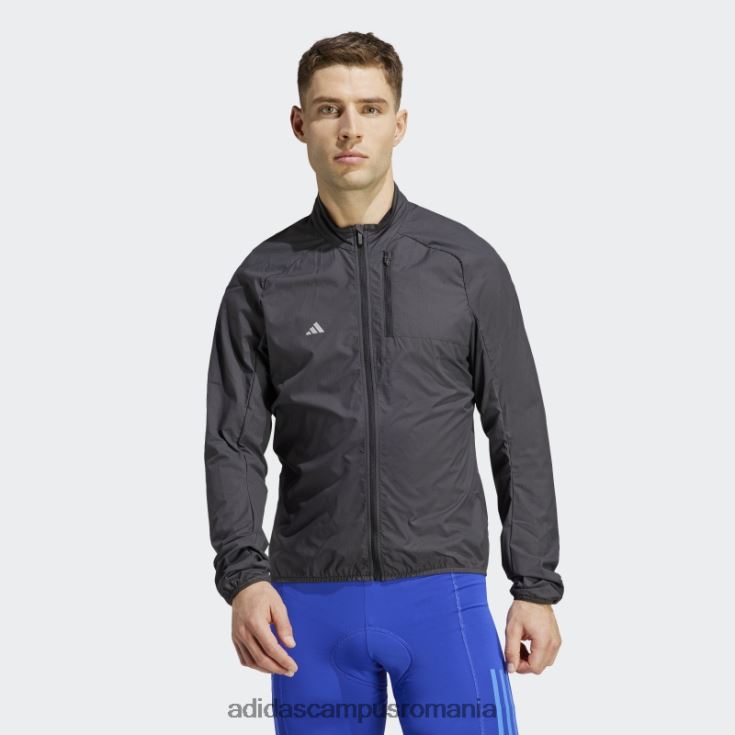 adidas campus romania negru vântul.jachetă de ciclism rdy bărbați negru J266N213762