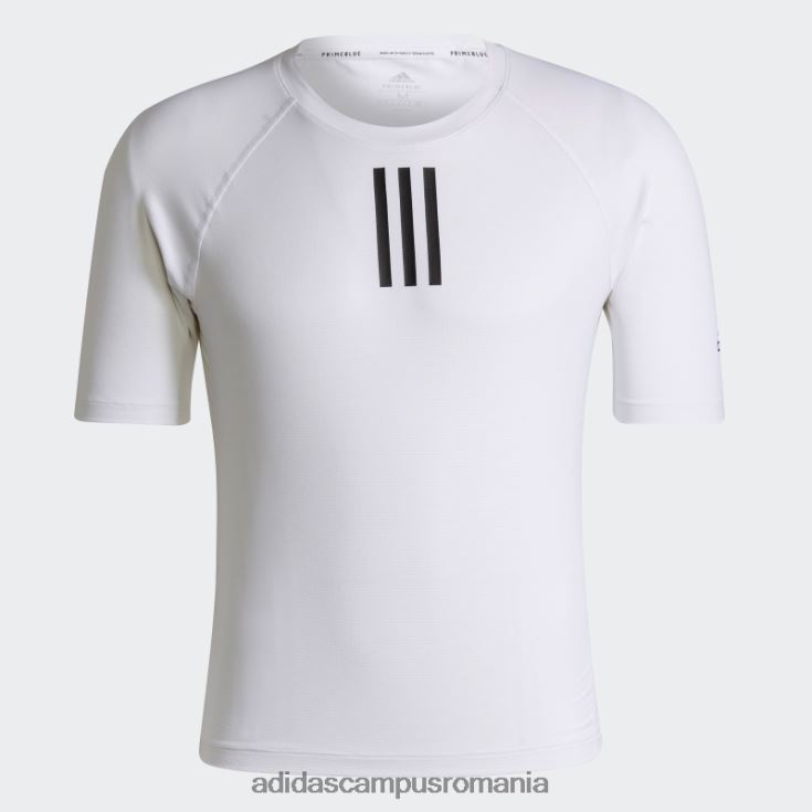 adidas campus romania stratul de bază pentru ciclism cu mânecă scurtă, alb bărbați alb negru J266N21646