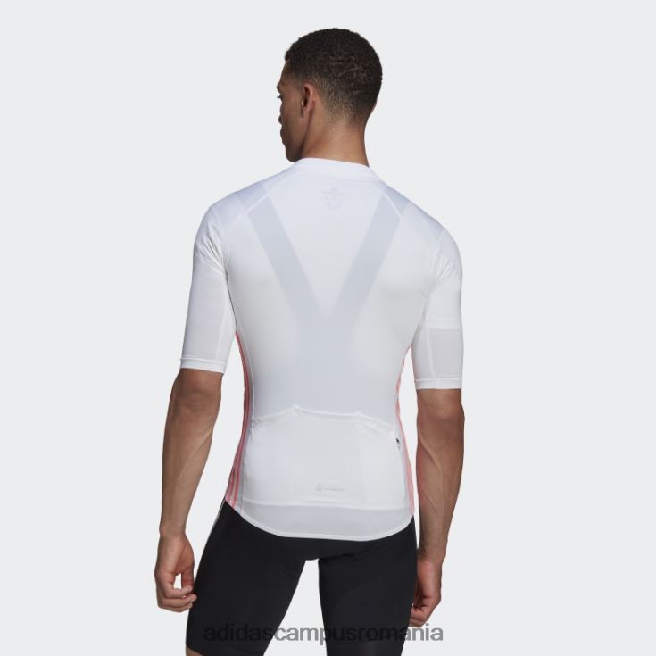 adidas campus romania tricoul de ciclism cu mânecă scurtă alb bărbați alb/roșu acid J266N21328