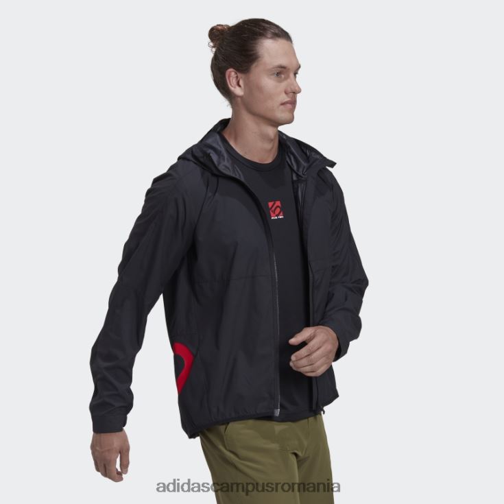 adidas campus romania cinci zece jachetă de vânt neagră bărbați negru J266N214095