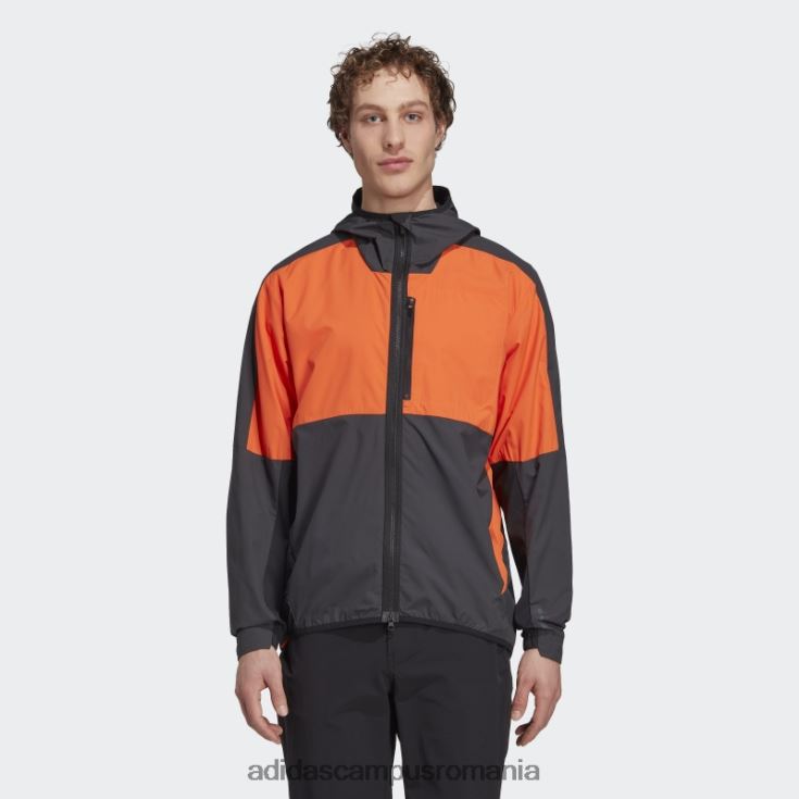 adidas campus romania cinci zece parca-vent portocaliu bărbați portocaliu/negru J266N214083