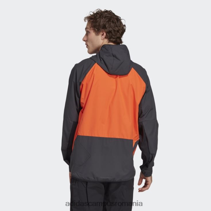 adidas campus romania cinci zece parca-vent portocaliu bărbați portocaliu/negru J266N214083