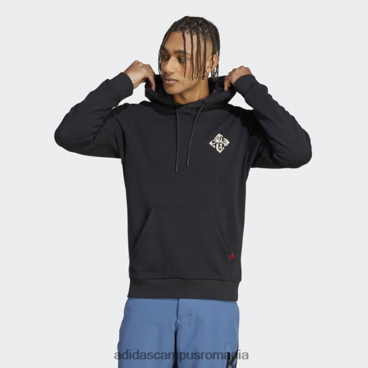 adidas campus romania hanorac grafic negru cinci zece bărbați negru/savana J266N25861