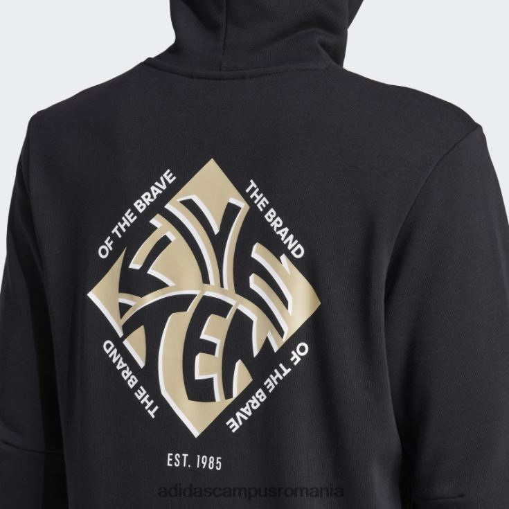 adidas campus romania hanorac grafic negru cinci zece bărbați negru/savana J266N25861