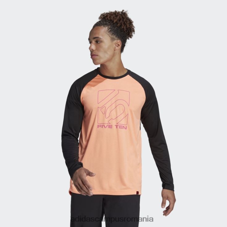 adidas campus romania tricou adidas cu mânecă lungă beam orange five ten bărbați fascicul portocaliu J266N214979