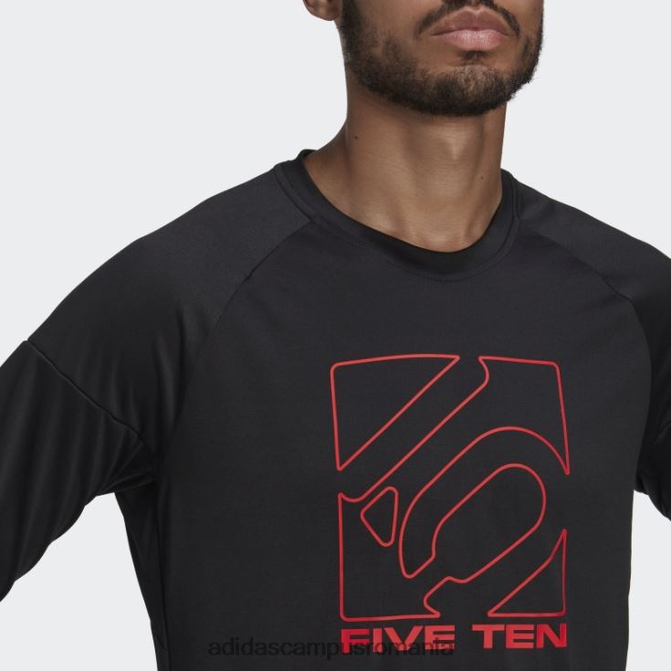 adidas campus romania tricou negru cinci zece cu mânecă lungă bărbați negru J266N26833